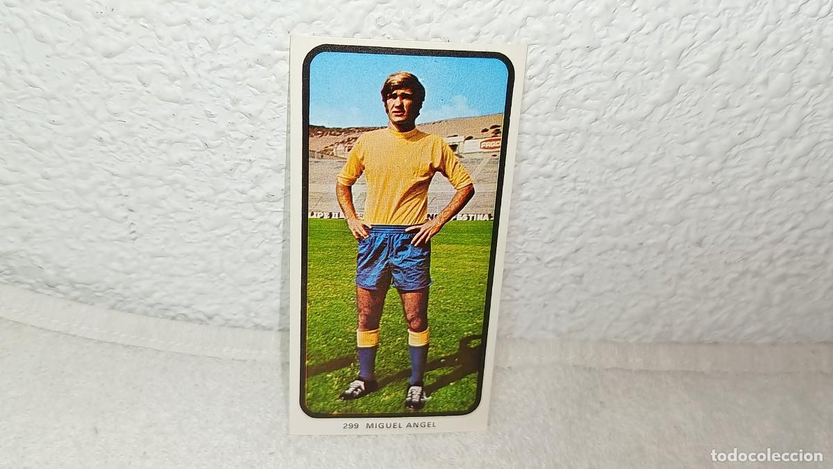 Fu&szlig;ball-Sticker: ANTIGUO CROMO N&ordm; 299 MIGUEL ANGEL LAS PALMAS C.F RUIZ ROMERO CAMPEONATOS NACIONALES FUTBOL 1973 - 74
