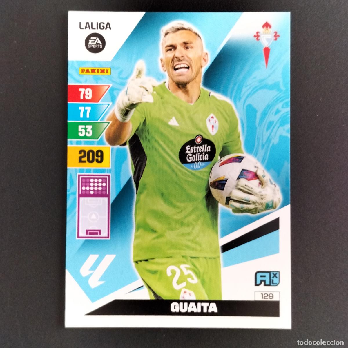 Cromos de F&uacute;tbol: 129 GUAITA CELTA VIGO CROMOS ADRENALYN XL LALIGA CARD 2023 2024 23 214 PANINI