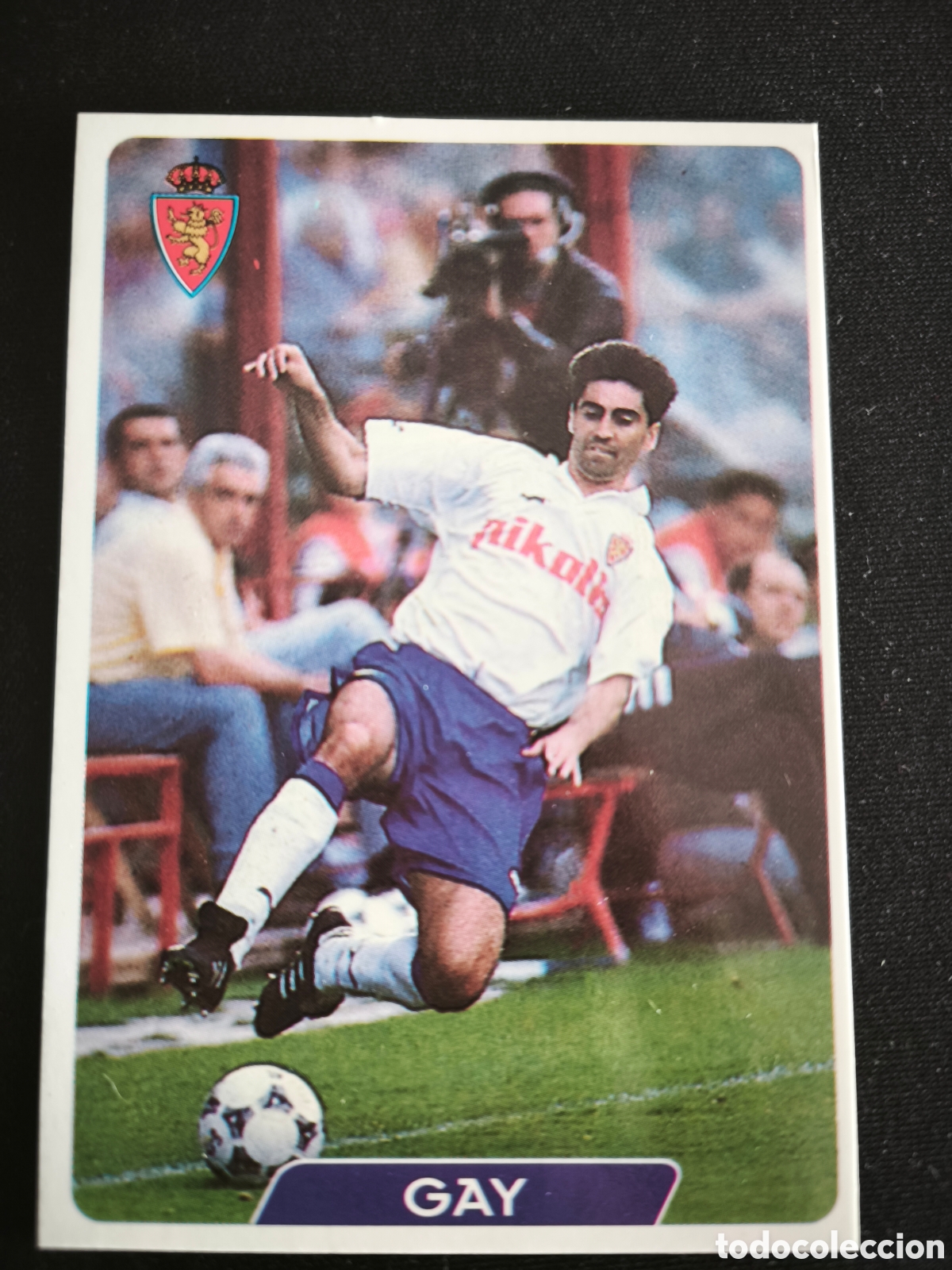 Cromos de F&uacute;tbol: 119 Gay Real Zaragoza LAS FICHAS DE LA LIGA MUNDICROMO 1995 1996 95 96