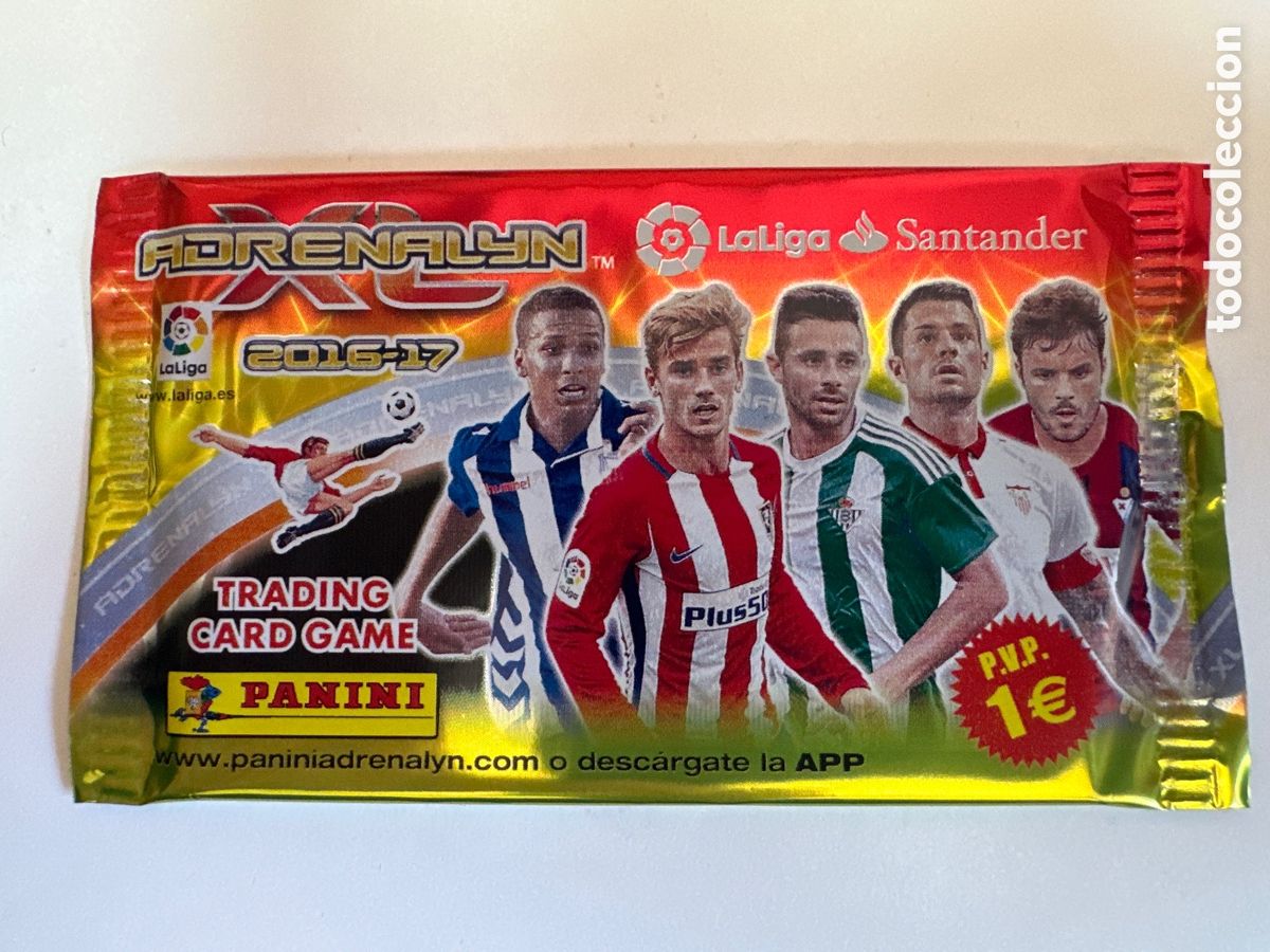 Cromos de F&uacute;tbol: SOBRE SIN ABRIR (MODELO SALE GRIEZMANN) ADRENALYN 2016-2017 16 17 PANINI TRADING CARDS