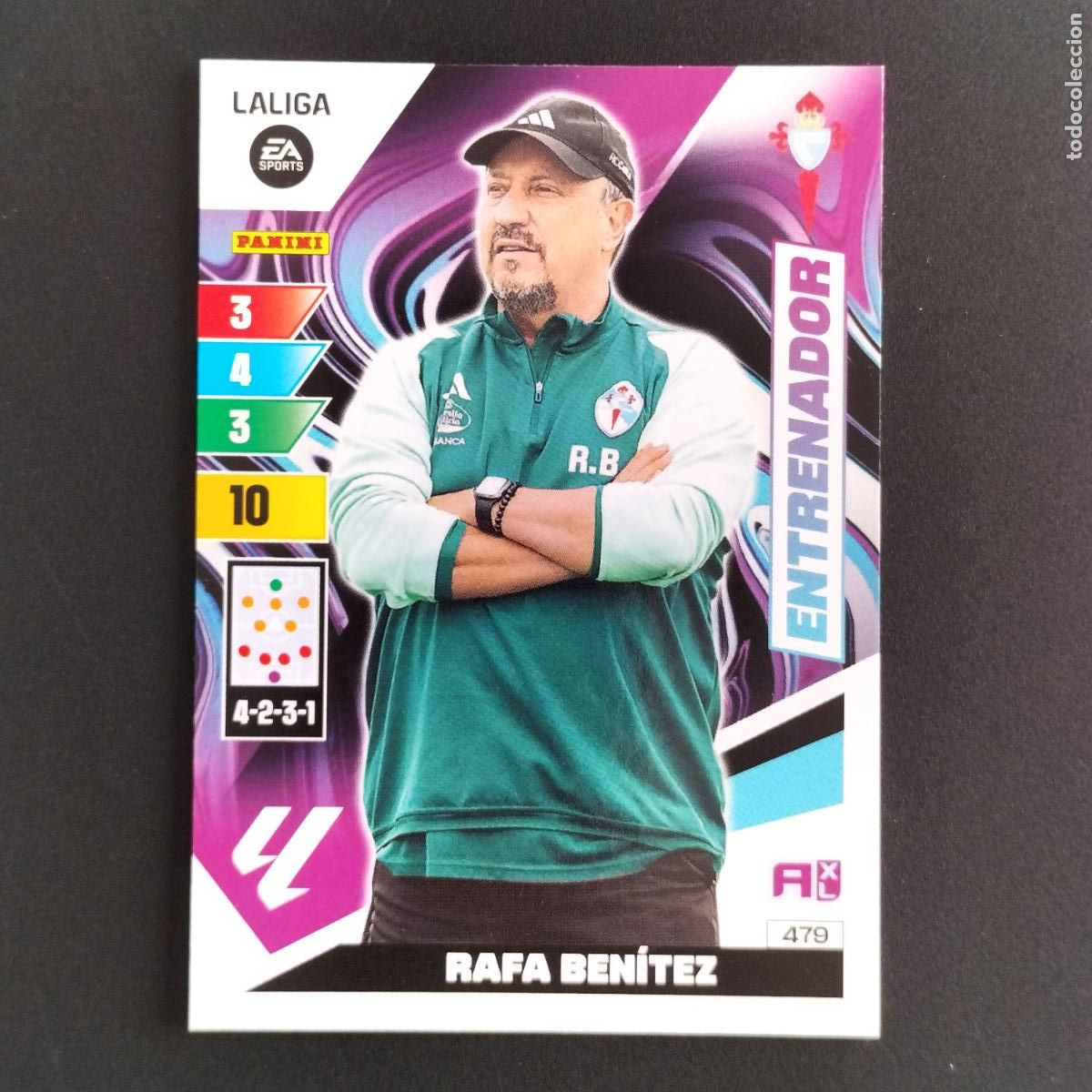 Cromos de F&uacute;tbol: 479 RAFA BENITEZ ENTRENADOR CELTA VIGO CROMOS ADRENALYN XL LALIGA CARD 2023 2024 23 214 PANINI