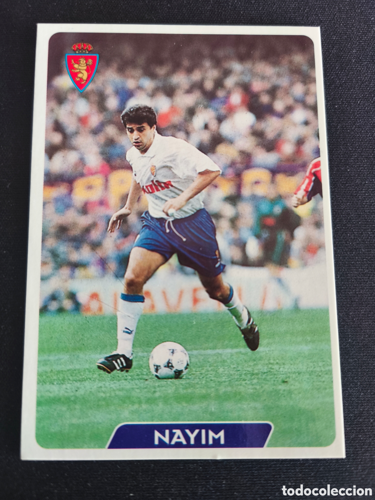 Cromos de F&uacute;tbol: 120 Nayim Real Zaragoza LAS FICHAS DE LA LIGA MUNDICROMO 1995 1996