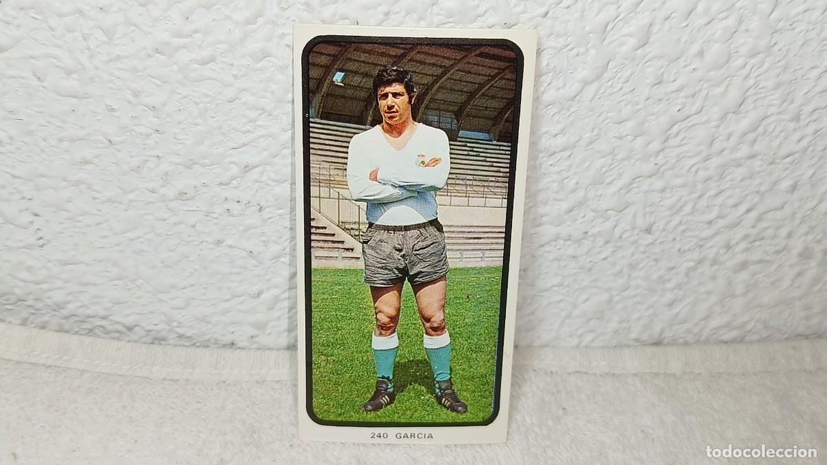 Cromos de F&uacute;tbol: ANTIGUO CROMO N&ordm; 240 GARCIA RACING SANTANDER RUIZ ROMERO CAMPEONATOS NACIONALES FUTBOL 1973 - 74