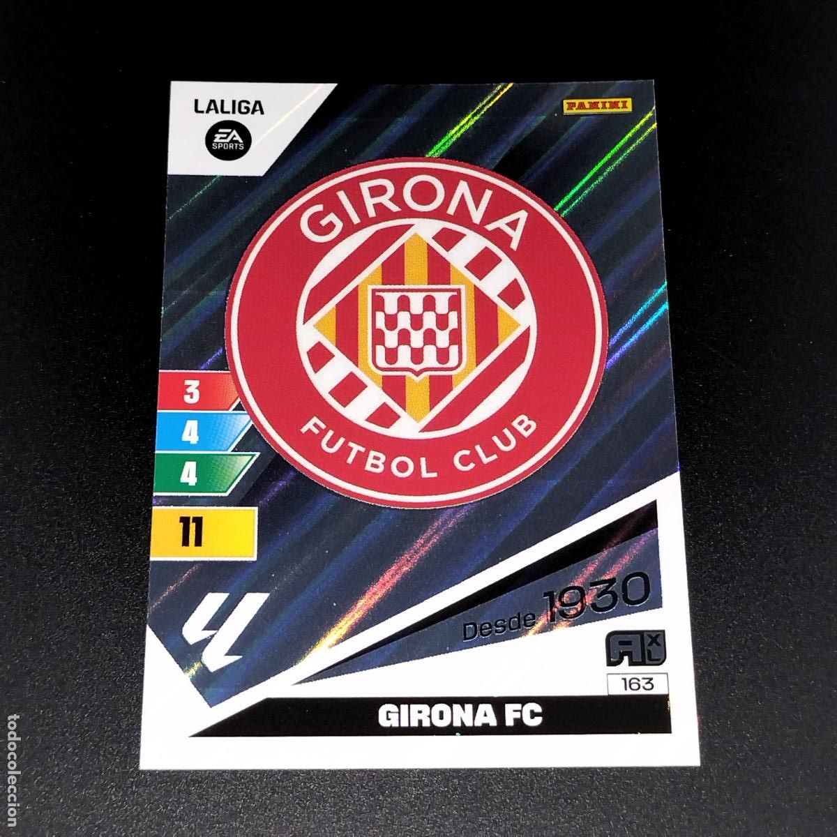 Cromos de F&uacute;tbol: 163 ESCUDO LOGO GIRONA CROMOS ADRENALYN XL LALIGA CARD 2023 2024 23 214 PANINI