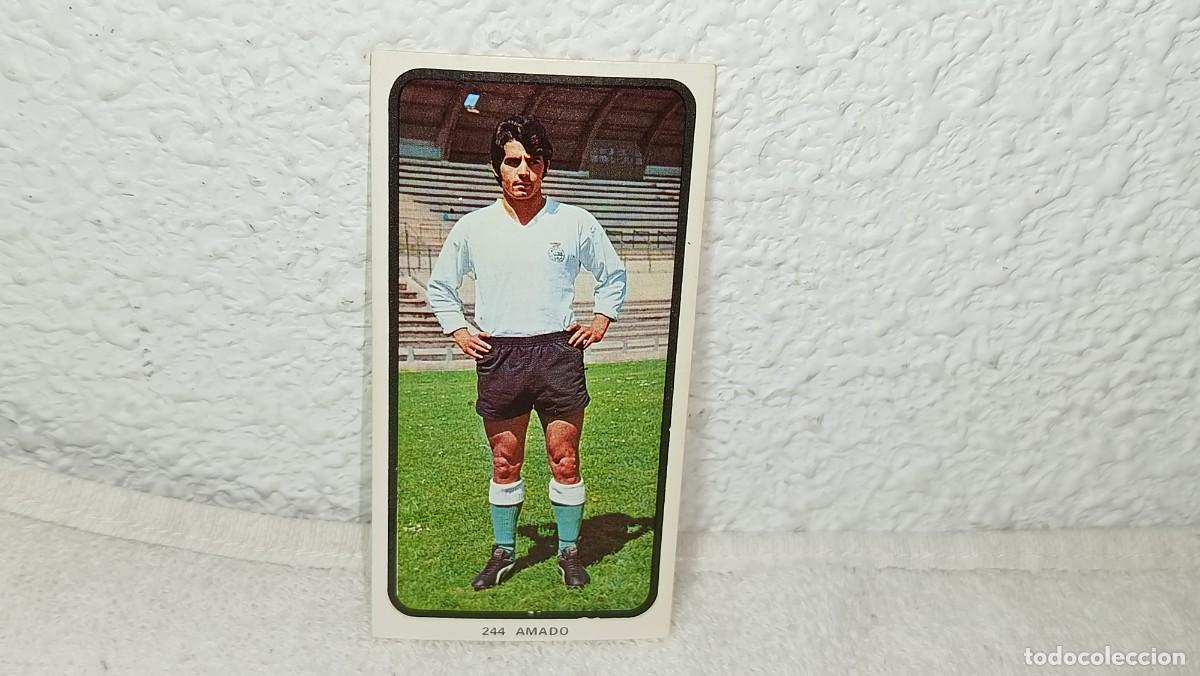 Cromos de F&uacute;tbol: ANTIGUO CROMO N&ordm; 244 AMADO RACING SANTANDER RUIZ ROMERO CAMPEONATOS NACIONALES FUTBOL 1973 - 74
