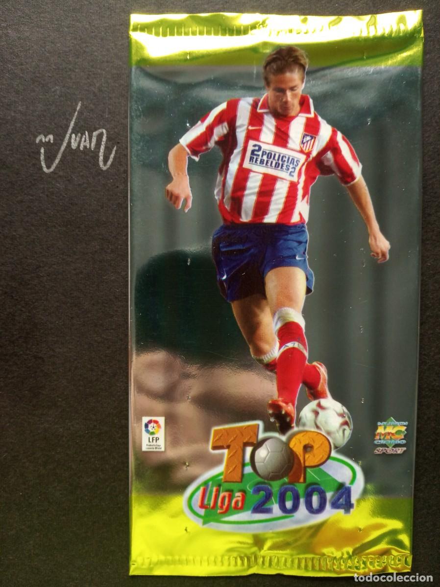 Cromos de F&uacute;tbol: SOBRE SIN ABRIR ⚽ MUNDICROMO&reg; 2003 2004 TOP LIGA 03 04 MEGACARDS RONALDINHO ? RONALDO INIESTA ZIDANE