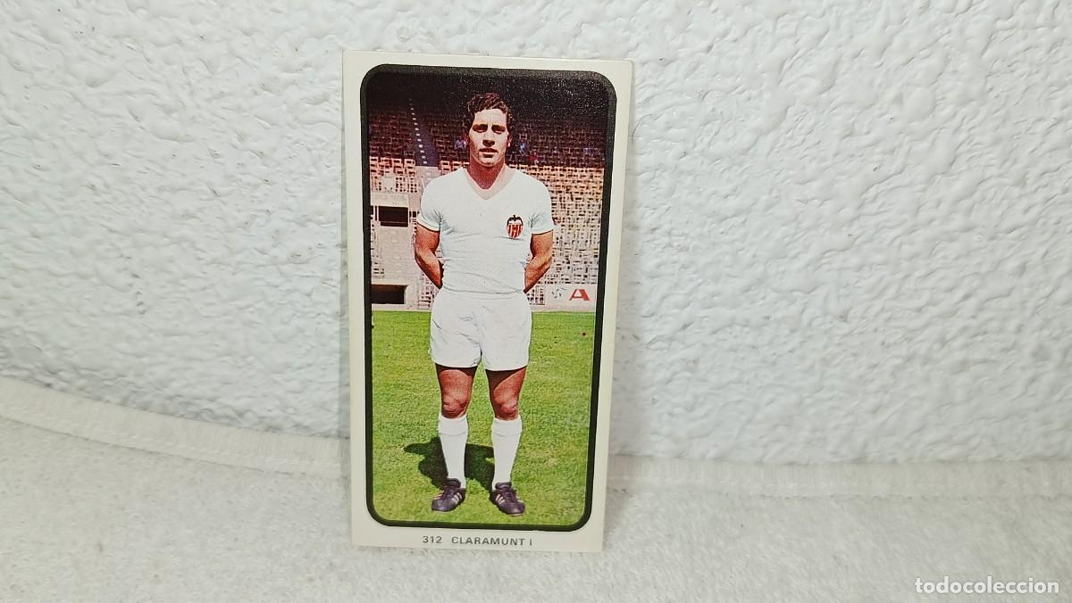 Cromos de F&uacute;tbol: ANTIGUO CROMO 312 CLARAMUNT I VALENCIA C.F RUIZ ROMERO CAMPEONATOS NACIONALES FUTBOL 1973 - 74 SIN P