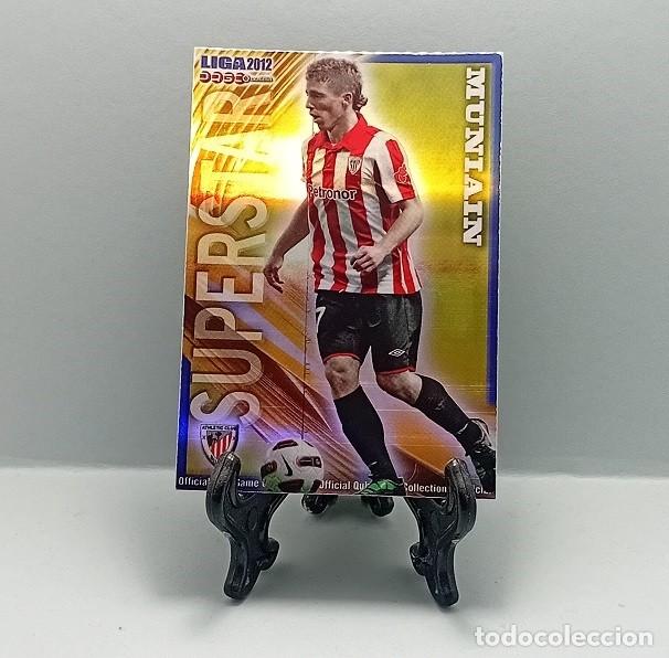 Cromos de F&uacute;tbol: 161 MUNIAIN ATHLETIC CLUB QUIZ GAME COLLECTION MUNDICROMO 2011 2012 SUPERSTAR RAYAS HORIZONTALES