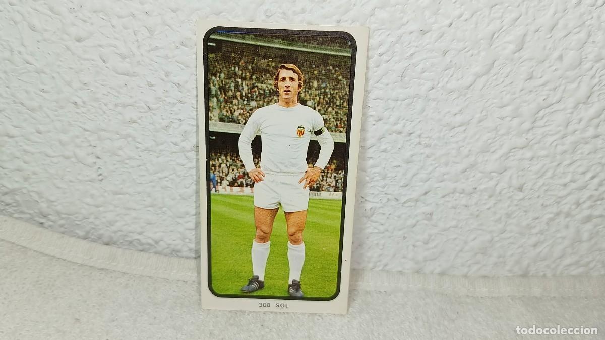 Cromos de F&uacute;tbol: ANTIGUO CROMO N&ordm; 308 SOL VALENCIA C.F RUIZ ROMERO CAMPEONATOS NACIONALES FUTBOL 1973 - 74 SIN P
