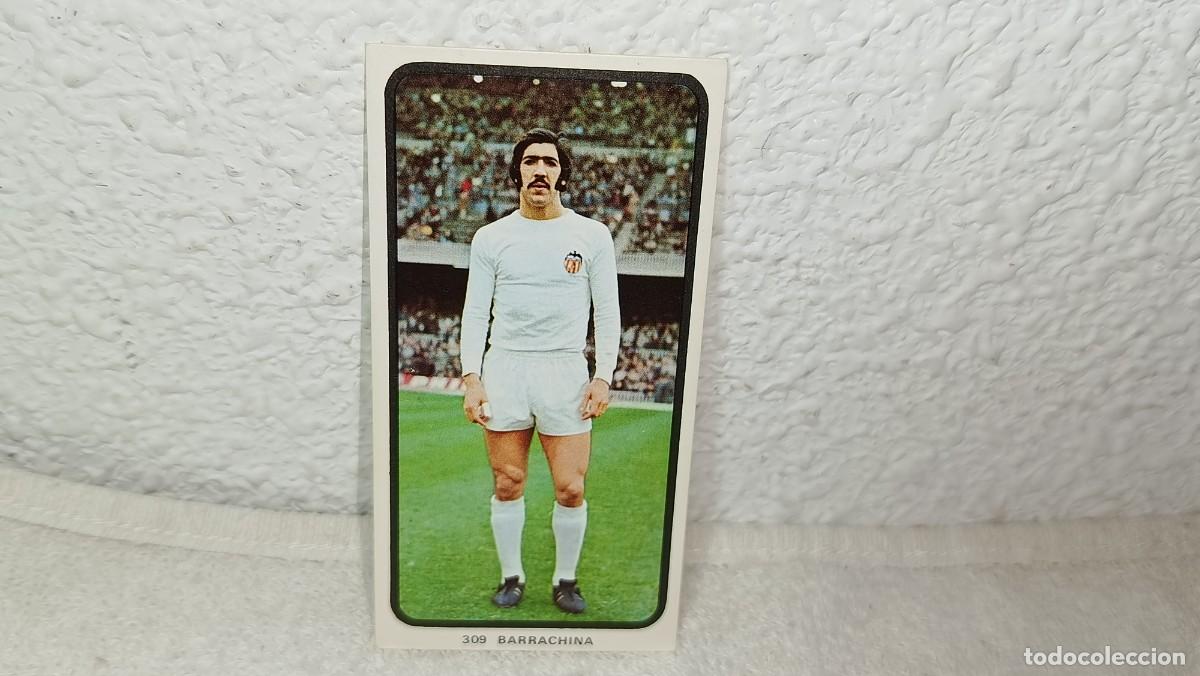 Cromos de F&uacute;tbol: ANTIGUO CROMO 309 BARRACHINA VALENCIA C.F RUIZ ROMERO CAMPEONATOS NACIONALES FUTBOL 1973 - 74 SIN P
