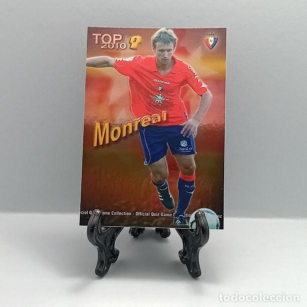 Cromos de F&uacute;tbol: 583 MONREAL OSASUNA CROMO FICHA QUIZ GAME COLLECTION MUNDICROMO 2009 2010 09 10 TOP 2010 ROJO LISO