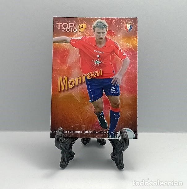 Cromos de F&uacute;tbol: 583 MONREAL CA OSASUNA CROMO FICHA QUIZ GAME COLLECTION MUNDICROMO 2009 2010 TOP 2010 ROJO JASPEADO