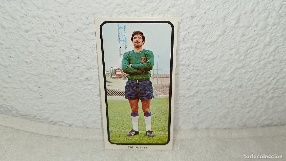 Cromos de F&uacute;tbol: ANTIGUO CROMO N&ordm; 282 NIEVES REAL ZARAGOZA RUIZ ROMERO CAMPEONATOS NACIONALES FUTBOL 1973 - 74 SIN P