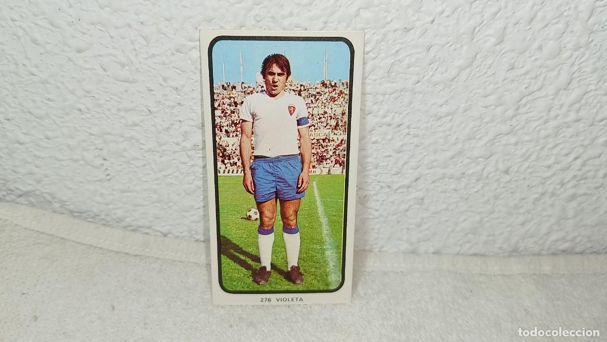 Cromos de F&uacute;tbol: ANTIGUO CROMO N&ordm; 276 VIOLETA REAL ZARAGOZA RUIZ ROMERO CAMPEONATOS NACIONALES FUTBOL 1973 - 74 SIN P