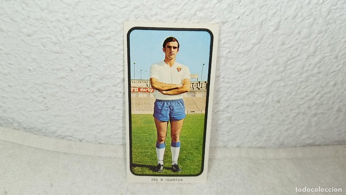 Cromos de F&uacute;tbol: ANTIGUO CROMO N&ordm; 283 IGARTUA REAL ZARAGOZA RUIZ ROMERO CAMPEONATOS NACIONALES FUTBOL 1973 - 74 SIN P