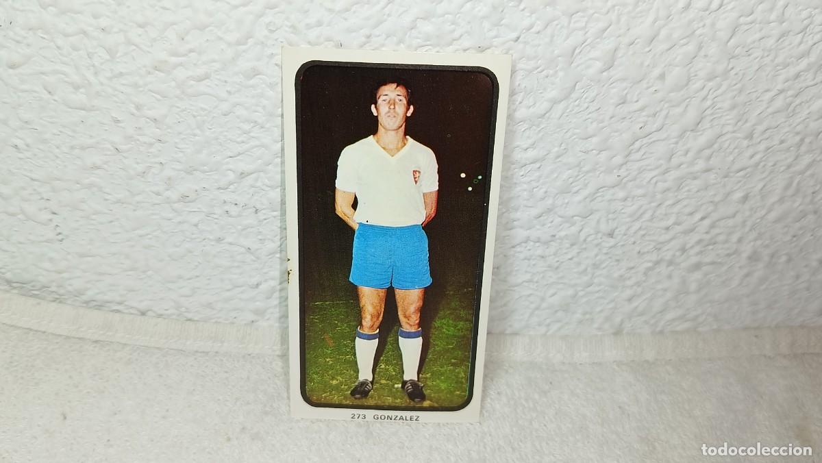 Cromos de F&uacute;tbol: ANTIGUO CROMO 273 GONZALEZ REAL ZARAGOZA RUIZ ROMERO CAMPEONATOS NACIONALES FUTBOL 1973 - 74 SIN P