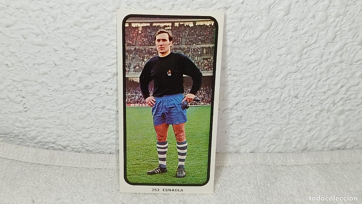 Cromos de F&uacute;tbol: ANTIGUO CROMO N&ordm; 253 ESNAOLA REAL SOCIEDAD RUIZ ROMERO CAMPEONATOS NACIONALES FUTBOL 1973 - 74 SIN P