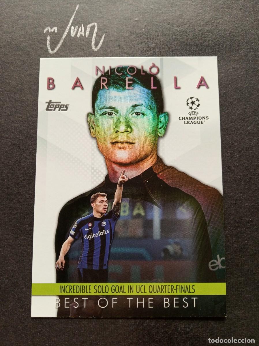 Cromos de F&uacute;tbol: BM-2 BEST BARELLA FC INTERNAZIONALE ITALIA ⚽ TOPPS &reg; UCC UEFA FLAGSHIPS 2023 2024 23 24 NUEVO