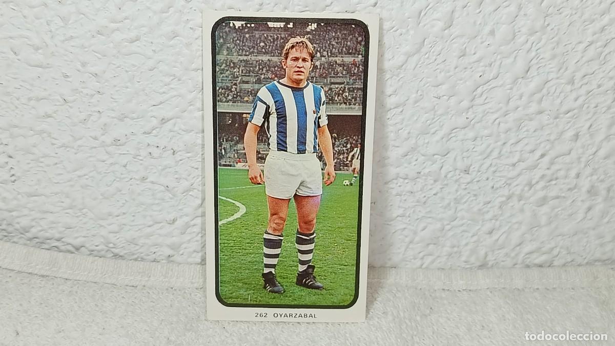 Cromos de F&uacute;tbol: ANTIGUO CROMO 262 OYARZABAL REAL SOCIEDAD RUIZ ROMERO CAMPEONATOS NACIONALES FUTBOL 1973 - 74 SIN P