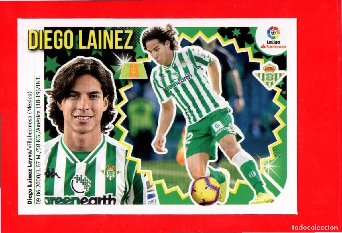 Figurine di Calcio: 7 Diego Lainez - REAL BETIS - MERCADO de INVIERNO - Liga Este 2018 2019 18 19