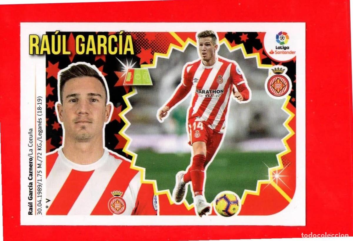 Figurine di Calcio: 16 Ra&uacute;l Garc&iacute;a - GIRONA F.C. - MERCADO de INVIERNO - Liga Este 2018 2019 18 19