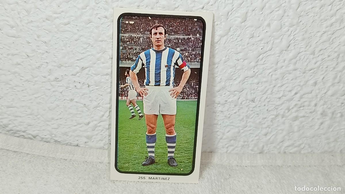 Cromos de F&uacute;tbol: ANTIGUO CROMO N&ordm; 255 MARTINEZ REAL SOCIEDAD RUIZ ROMERO CAMPEONATOS NACIONALES FUTBOL 1973 - 74