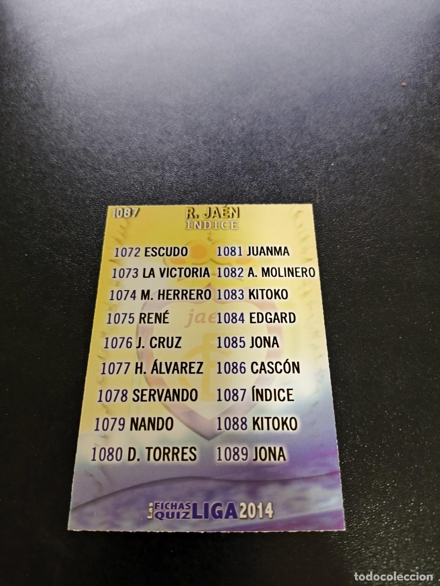 Cromos de Futebol: 1087 INDICE JAEN MUNDICROMO LIGA 2013 2014 13 14 PLATINUM NO PANINI ESTE