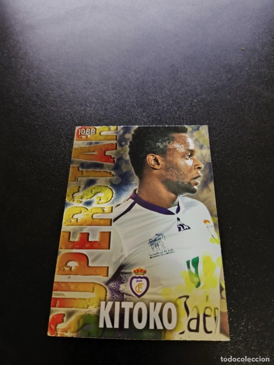 Fu&szlig;ball-Sticker: 1088 KITOKO SUPERSTAR BRILLO LISO JAEN MUNDICROMO LIGA 2013 2014 13 14 PLATINUM NO PANINI ESTE