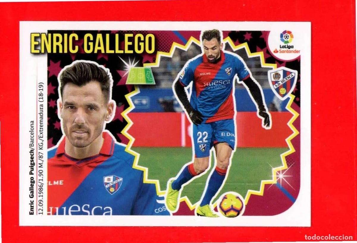Cromos de F&uacute;tbol: 20 Enric Gallego - S.D. HUESCA - MERCADO de INVIERNO - Liga Este 2018 2019 18 19