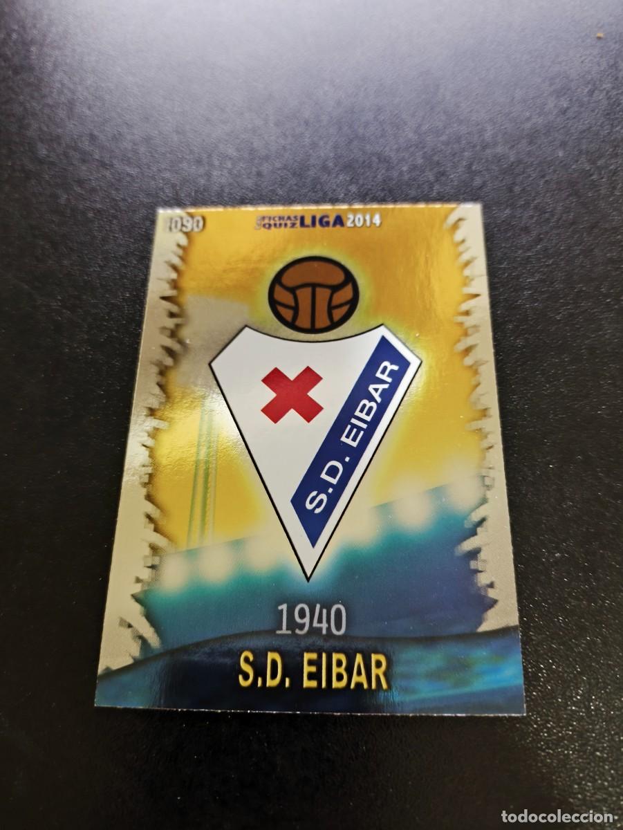 Cromos de F&uacute;tbol: 1090 ESCUDO BRILLO LISO EIBAR MUNDICROMO LIGA 2013 2014 13 14 PLATINUM NO PANINI ESTE