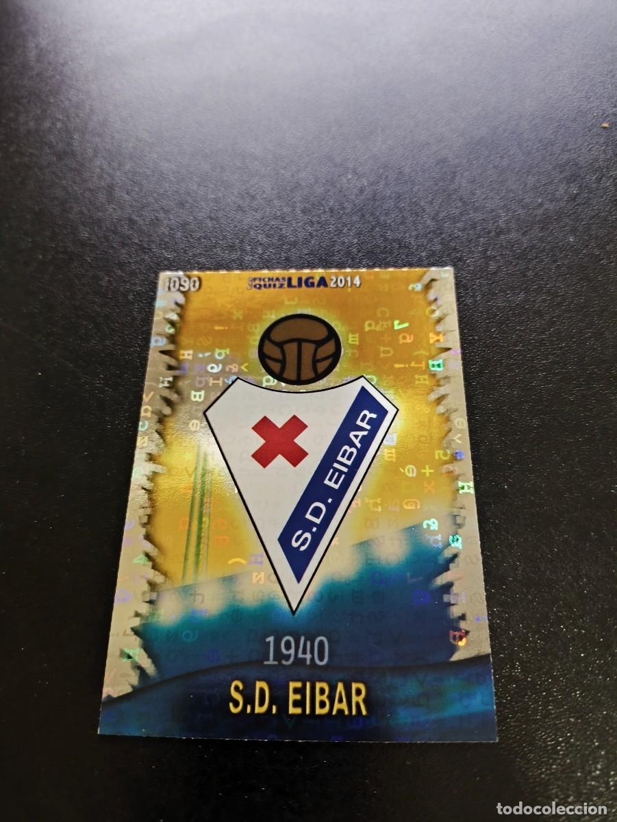 Cromos de F&uacute;tbol: 1090 ESCUDO BRILLO LETRAS EIBAR MUNDICROMO LIGA 2013 2014 13 14 PLATINUM NO PANINI ESTE