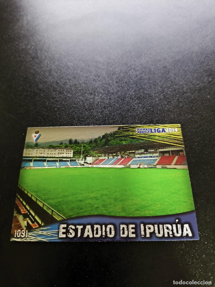 Cromos de F&uacute;tbol: 1091 ESTADIO IPURUA BRILLO LISO EIBAR MUNDICROMO LIGA 2013 2014 13 14 PLATINUM NO PANINI ESTE