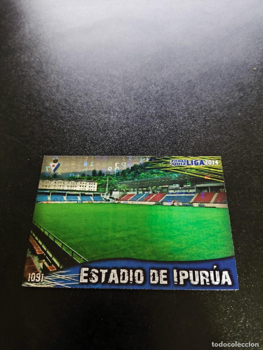Cromos de F&uacute;tbol: 1091 ESTADIO IPURUA BRILLO LETRAS EIBAR MUNDICROMO LIGA 2013 2014 13 14 PLATINUM NO PANINI ESTE