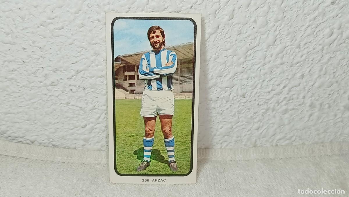 Cromos de F&uacute;tbol: ANTIGUO CROMO N&ordm; 266 ARZAC REAL SOCIEDAD RUIZ ROMERO CAMPEONATOS NACIONALES FUTBOL 1973 - 74