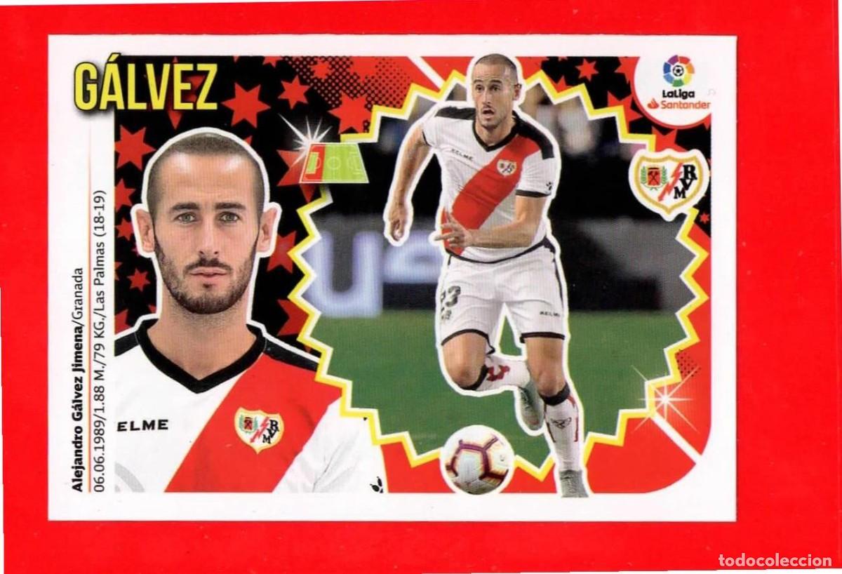 Cromos de Futebol: 28 G&aacute;lvez - RAYO VALLECANO - MERCADO de INVIERNO - Liga Este 2018 2019 18 19