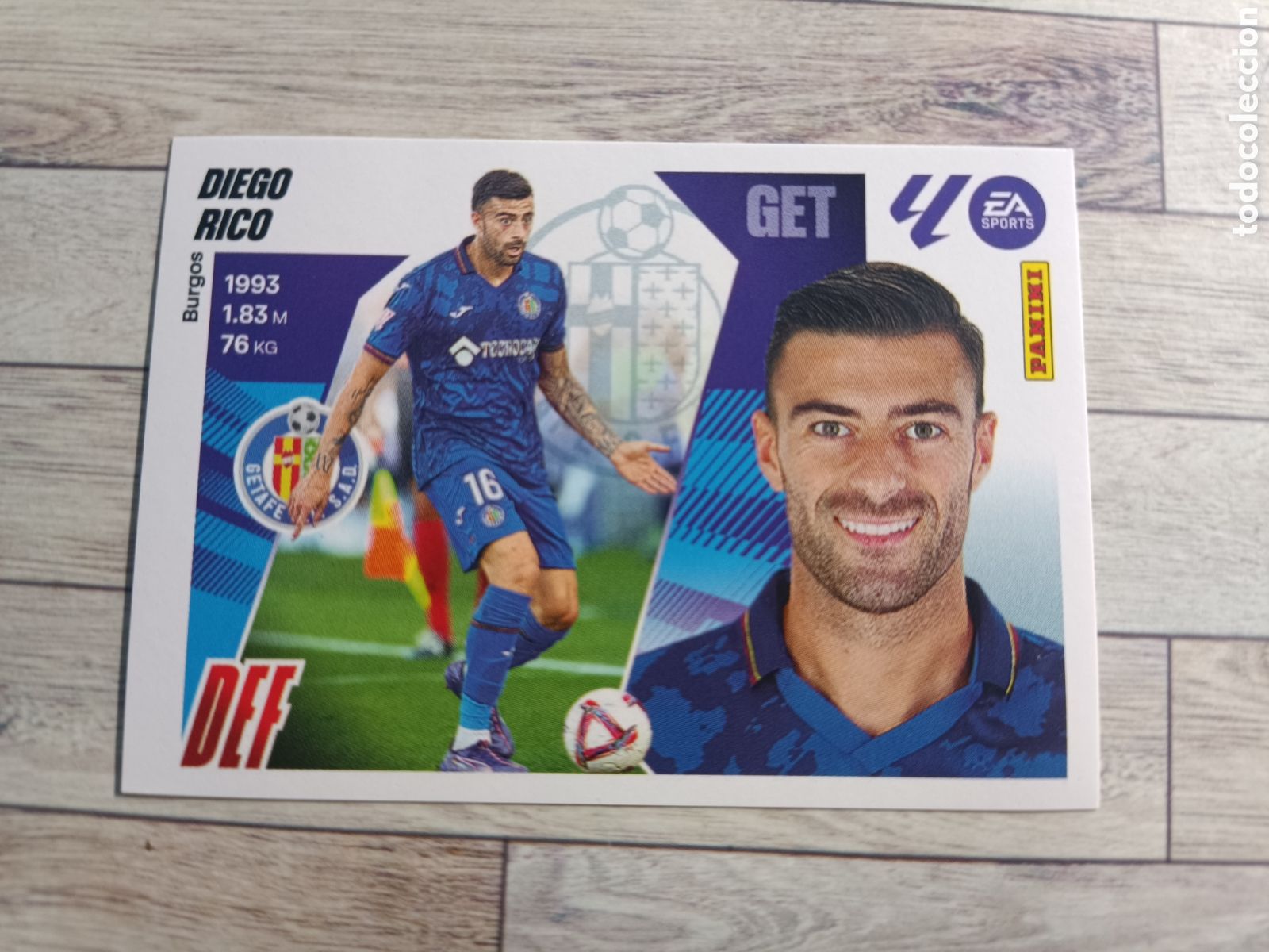 Cromos de F&uacute;tbol: 10 DIEGO RICO GETAFE LIGA ESTE 2025 2026 PANINI 25 26 SIN PEGAR