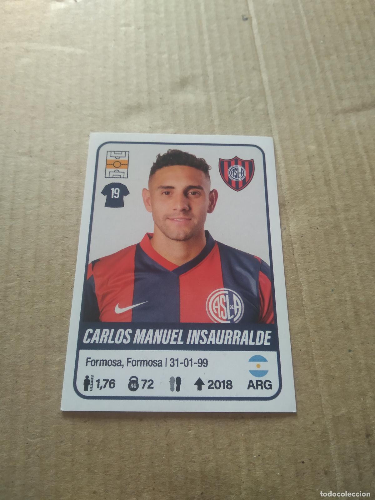 Cartes &agrave; collectionner de Football: 386 CARLOS MANUEL INSAURRALDE SAN LORENZO CROMO FUTBOL ARGENTINO PANINI LIGA ARGENTINA 2023