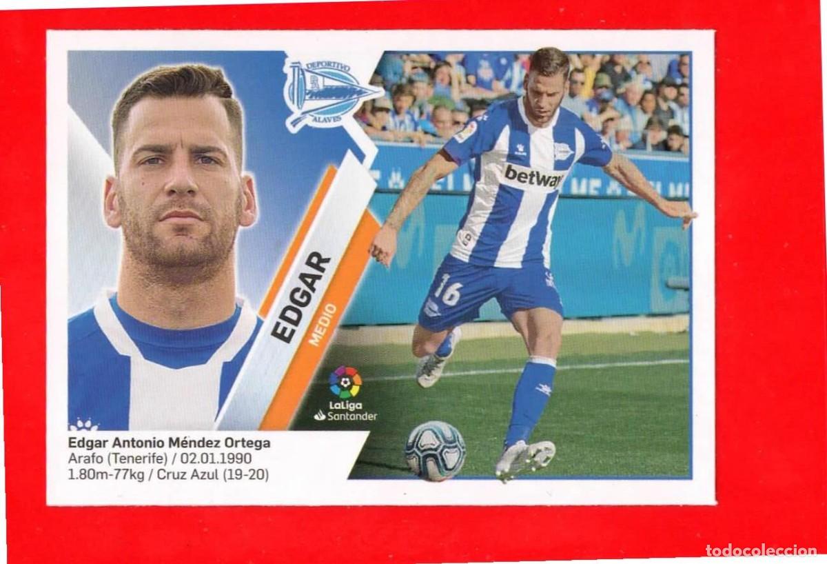 Cromos de F&uacute;tbol: 4 Edgar - C.D. ALAVES - MERCADO de INVIERNO - Liga Este 2019 2020 19 20