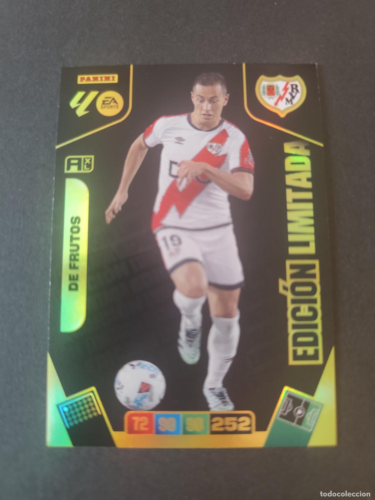 Cromos de F&uacute;tbol: DE FRUTOS RAYO VALLECANO SOBRE PREMIUM ORO EDICI&Oacute;N LIMITADA ADRENALYN 2025 2026 25 26
