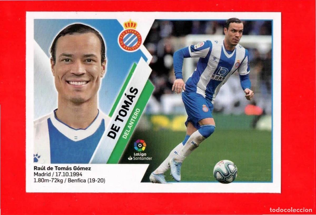 Cromos de F&uacute;tbol: 17 De Tom&aacute;s - R.C.D. ESPANYOL - MERCADO de INVIERNO - Liga Este 2019 2020 19 20
