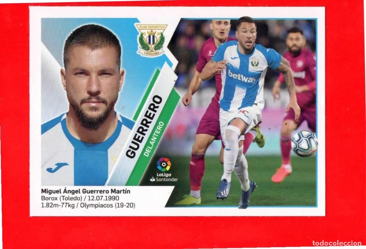 Cromos de F&uacute;tbol: 27 Guerrero - C.D. LEGANES - MERCADO de INVIERNO - Liga Este 2019 2020 19 20