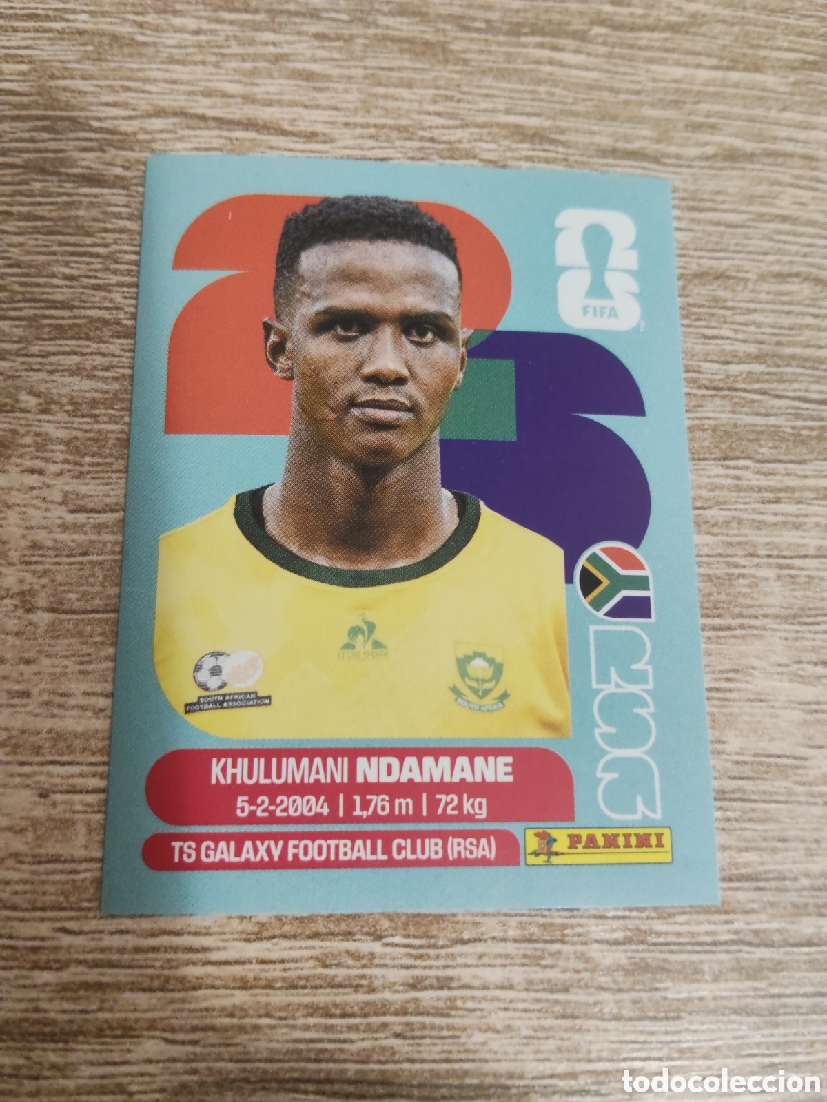 Fu&szlig;ball-Sticker: Panini mundial 2026 RSA 7 Khulumani Ndamane Sud&aacute;frica