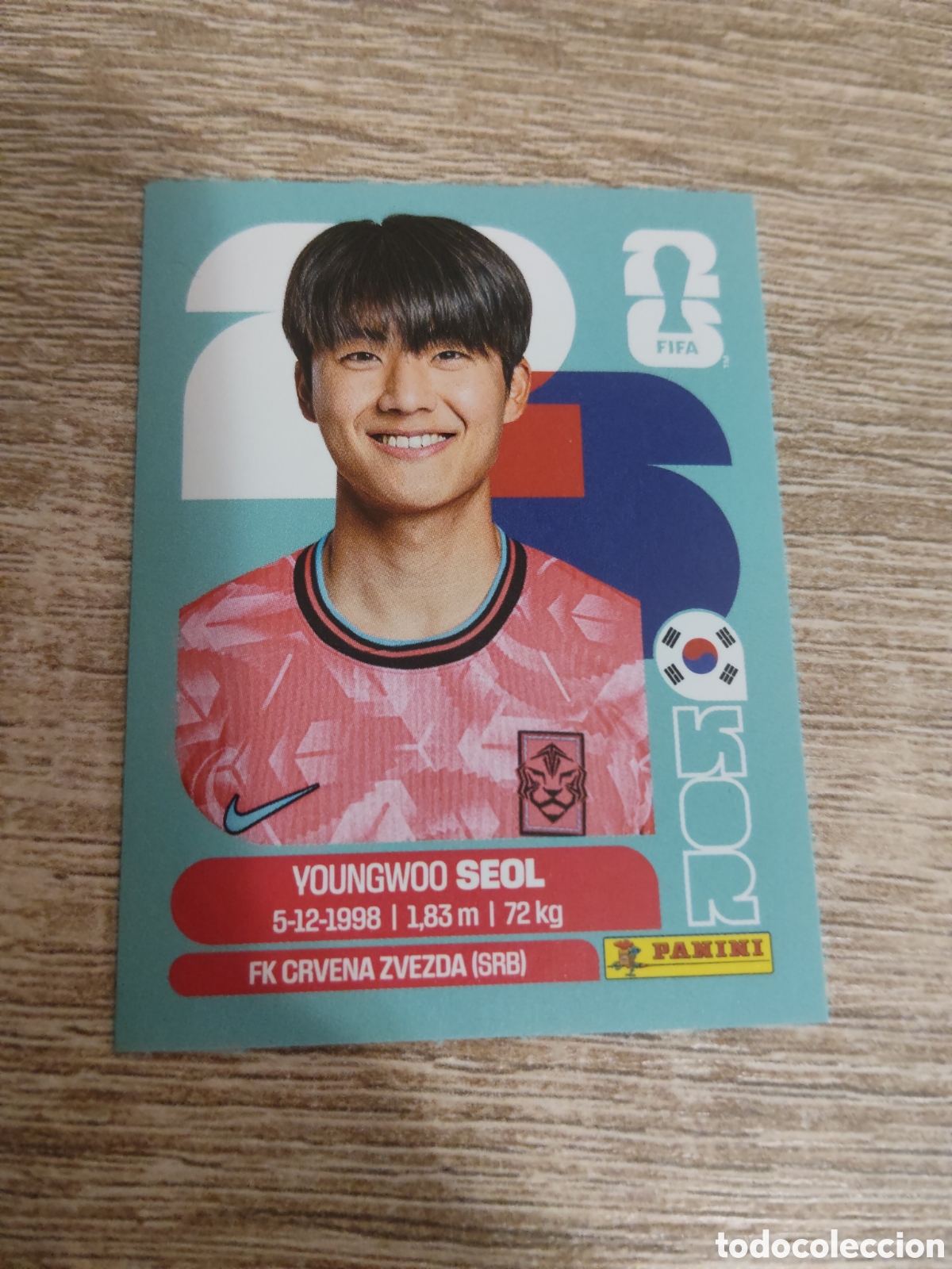 Cartes &agrave; collectionner de Football: Panini mundial 2026 KOR 6 Youngwoo Seol Corea del Sur