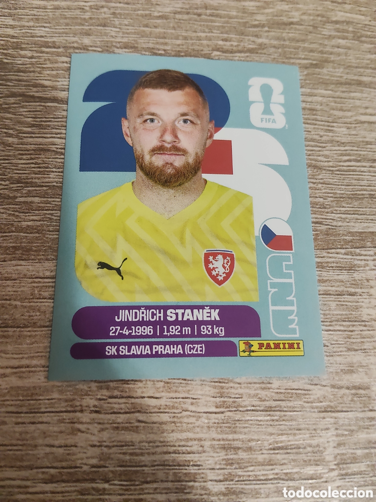 Cartes &agrave; collectionner de Football: Panini mundial 2026 CZE 3 Jindrich Stanek Rep&uacute;blica Checa