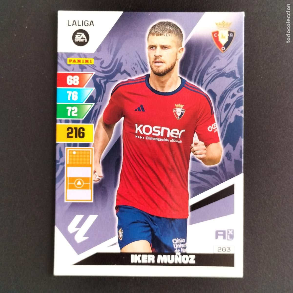 Cromos de F&uacute;tbol: 263 IKER MU&Ntilde;OZ OSASUNA CROMOS ADRENALYN XL LALIGA CARD 2023 2024 23 214 PANINI