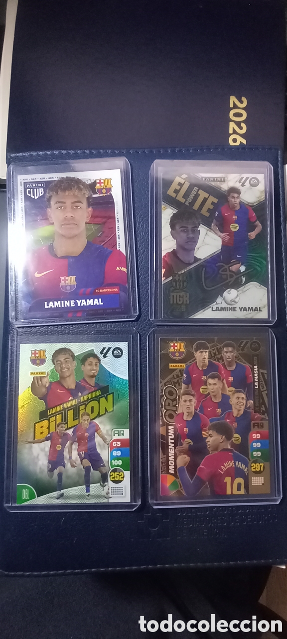Cromos de F&uacute;tbol: Lote 4 cromos LAMINE YAMAL PANINI