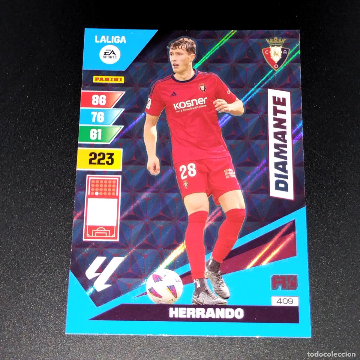 Cromos de F&uacute;tbol: 409 HERRANDO DIAMANTE OSASUNA CROMOS ADRENALYN XL LALIGA CARD 2023 2024 23 214 PANINI