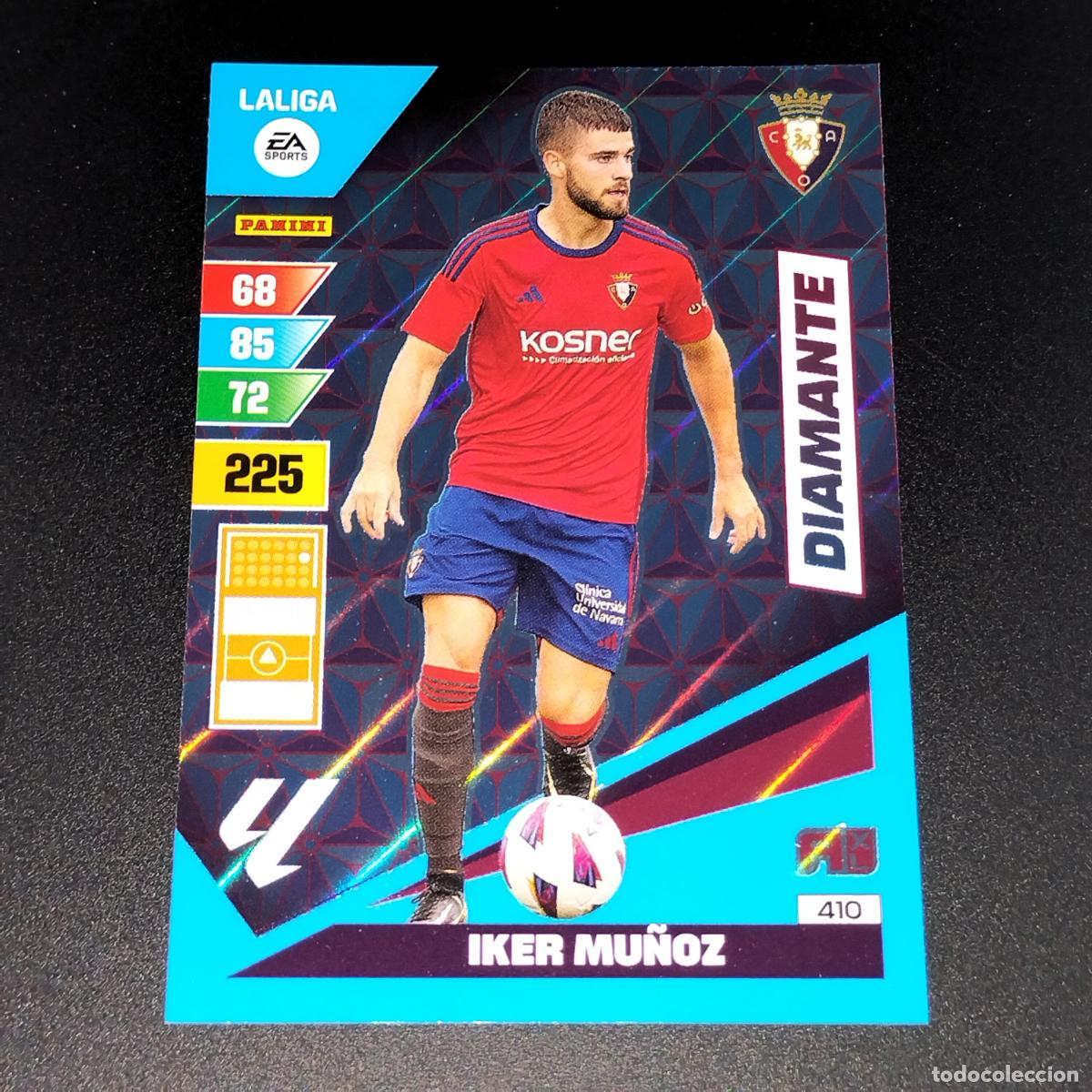 Cromos de F&uacute;tbol: 410 IKER MU&Ntilde;OZ DIAMANTE OSASUNA CROMOS ADRENALYN XL LALIGA CARD 2023 2024 23 214 PANINI