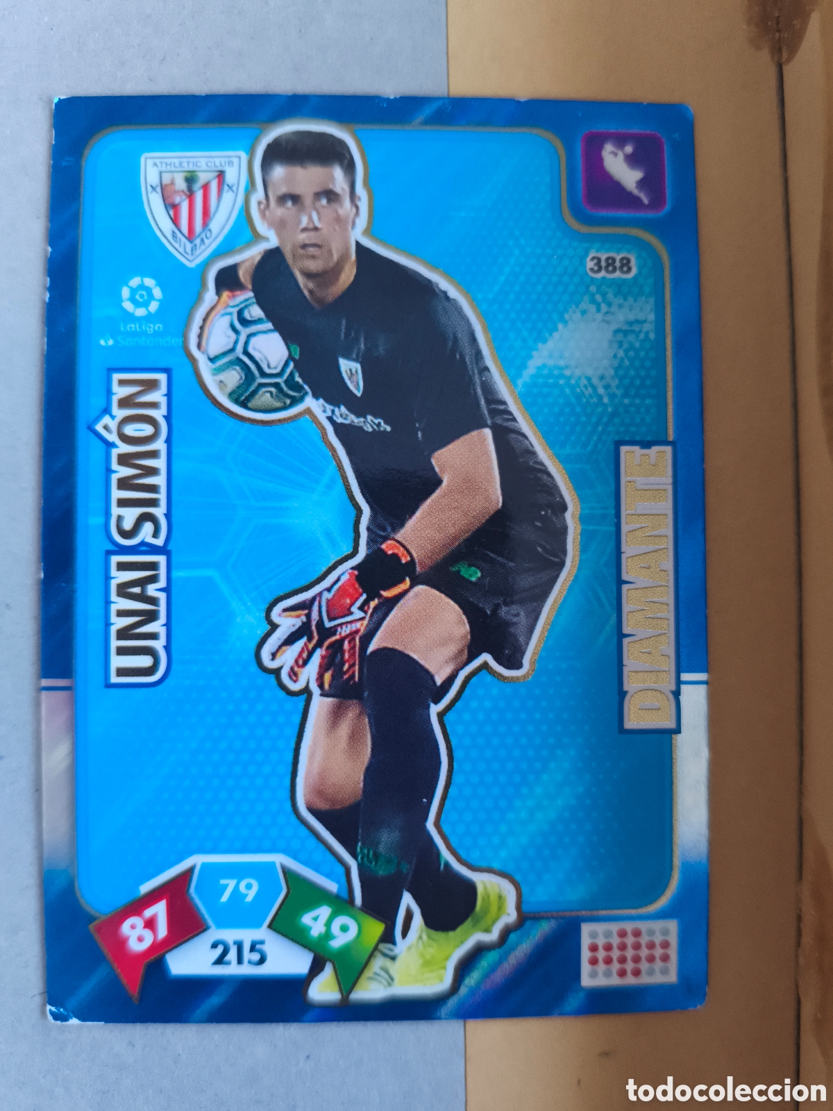 Cromos de F&uacute;tbol: UNAI SIMON 388 diamante Athletic Club Bilbao 2019-2020 ADRENALYN XL Panini