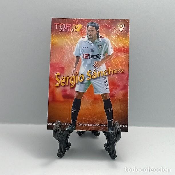 Cromos de F&uacute;tbol: 558 SERGIO S&Aacute;NCHEZ SEVILLA FC FICHA QUIZ GAME COLLECTION MUNDICROMO 2009 2010 TOP 2010 ROJO JASPEADO